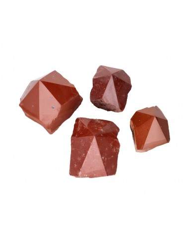 Pointes de jaspe rouge semi-polies