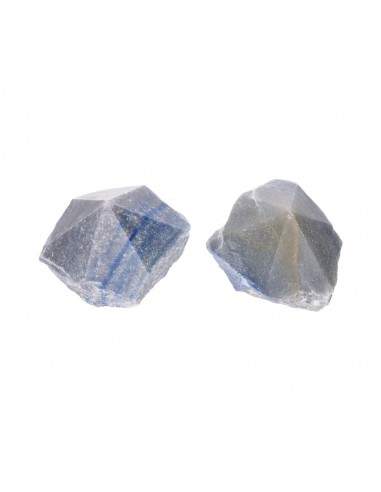 pontas Quartzo azul semi-polido
