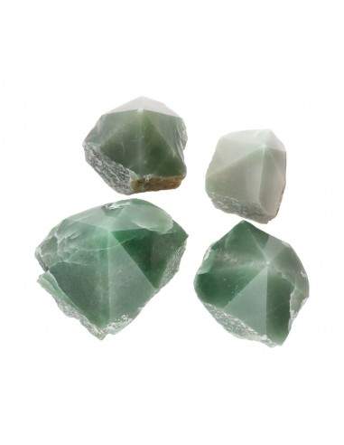 Pointes de quartz vert semi-polies
