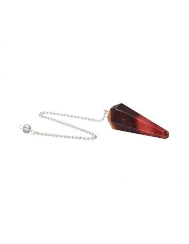 Faceted Mokaite Jasper Pendulum (FAC6)