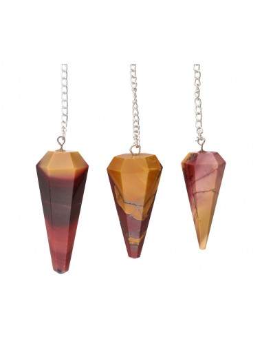 Faceted Mokaite Jasper Pendulum (FAC6)