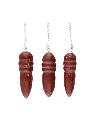Pêndulo de jaspe vermelho egípcio (EGI5)
