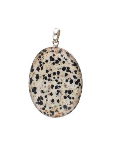 Dalmatian Jasper Oval Random Pendant...