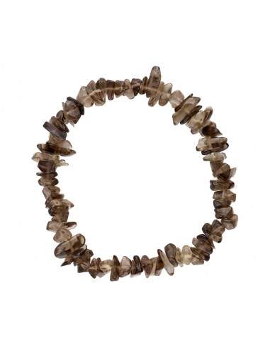 Pulsera Chip de Cuarzo Ahumado