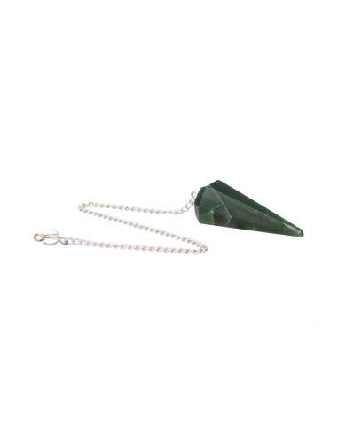 Green Jade Faceted Pendulum (FAC13)