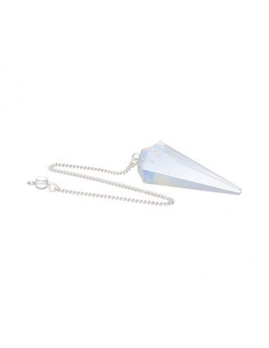Opaline Faceted Pendulum (FAC19)