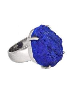 Bague d'azurite en argent... 2