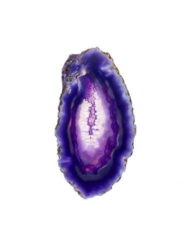 Plaque d'agate lilas teintée Petite