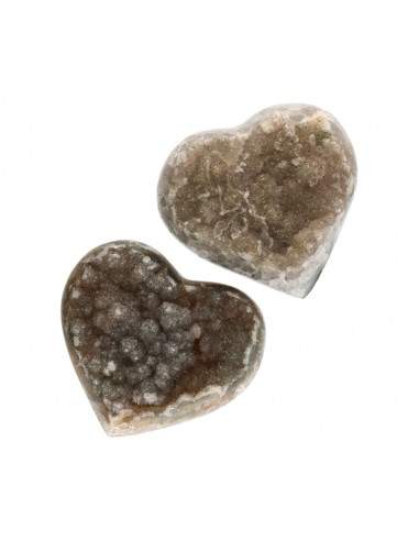 Semipolished Chalcedony Heart