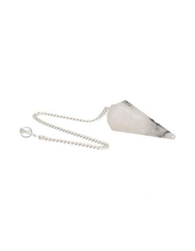 Faceted Tourmaline Quartz Pendulum...