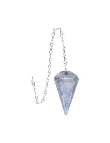 Blue Quartz Faceted Pendulum (FAC47)