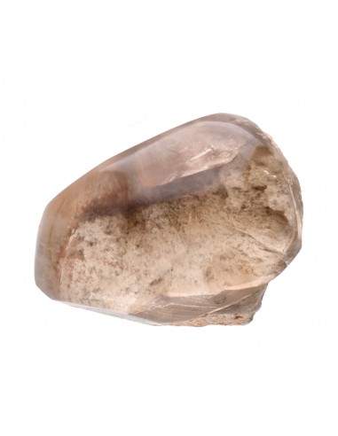 Quartzo xamânico polido com base bruta