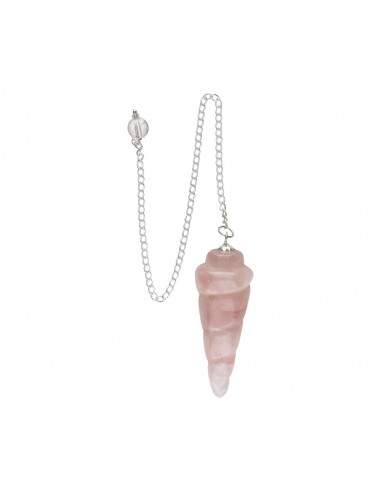 Rose Quartz Spiral Pendulum (ESP2)