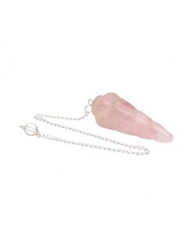 Rose Quartz Spiral Pendulum (ESP2)