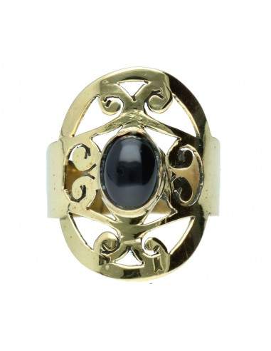 Anillo de Bronce con Mineral -61-