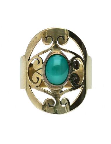 Anillo de Bronce con Mineral -61-