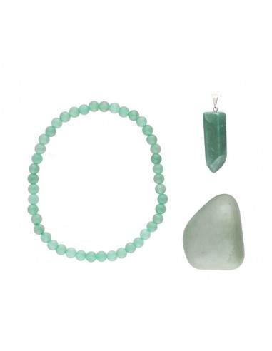 Coffret Vierge - Quartz vert