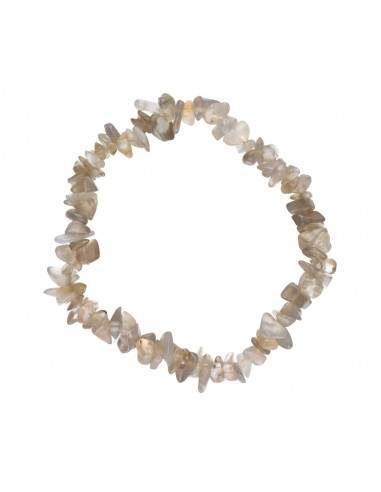 Grey Agate Chip Bracelet