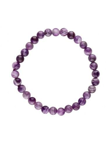 Amethyst Chevron Bracelet 6mm