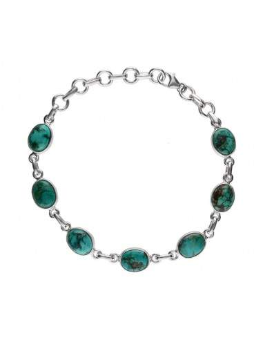 Small Turquoise Bracelet in Sterling...