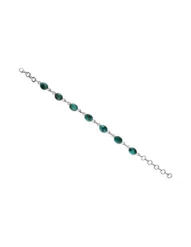 Small Turquoise Bracelet in Sterling...