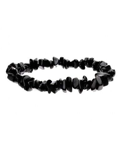 Pulseira de chips de turmalina preta