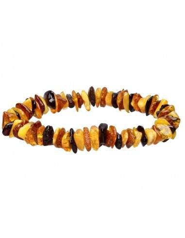 Combination Amber Chip Bracelet