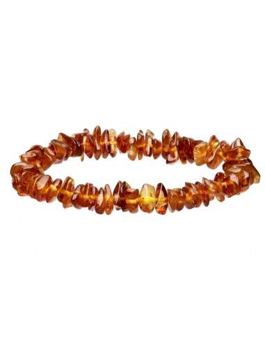 Bracelet à puces d'ambre foncé