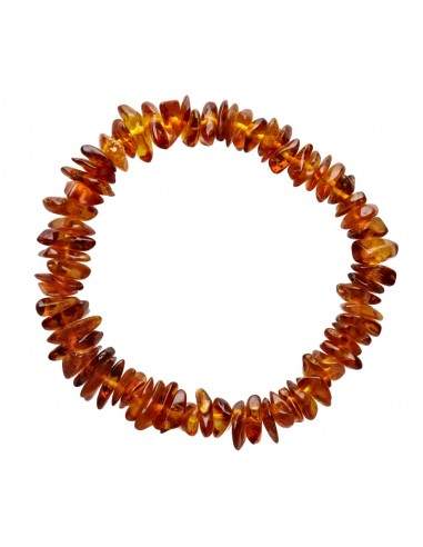 Bracelet à puces d'ambre foncé