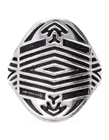 Bague plaquée argent -A81-