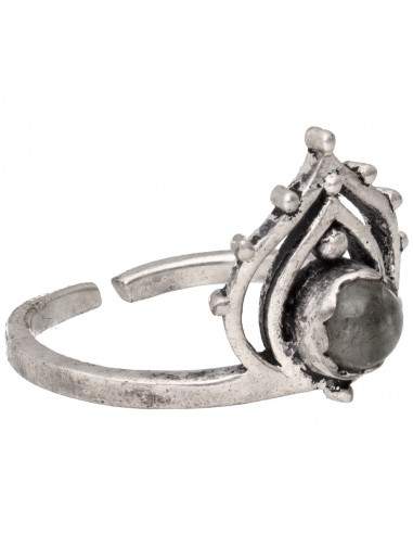 Silver Plated Ring with Labradorite...