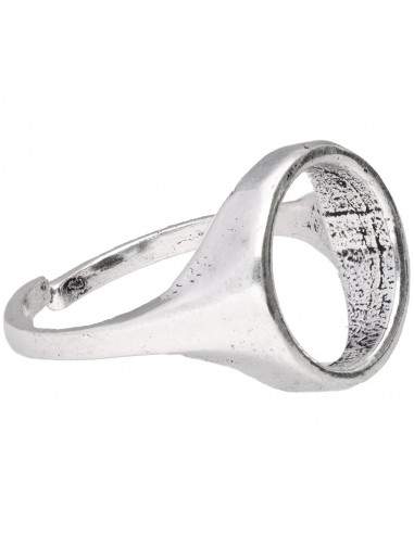 Bague plaquée argent -A49-
