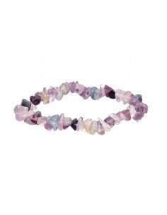 Fluorite Rainbow Chip Bracelet