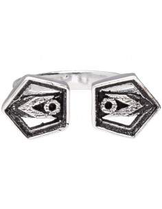 Bague plaquée argent -A61-