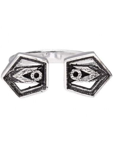 Bague plaquée argent -A61-