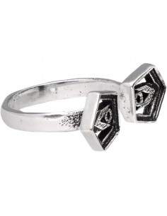 Bague plaquée argent -A61- 2