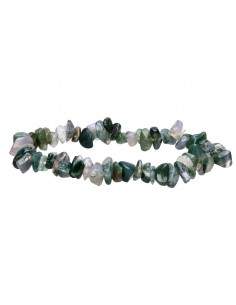 Moss Agate Chip Bracelet