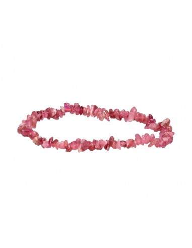 Pulseira de Chip de Turmalina Rubelite