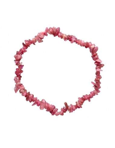 Pulsera Chip de Turmalina Rubelita