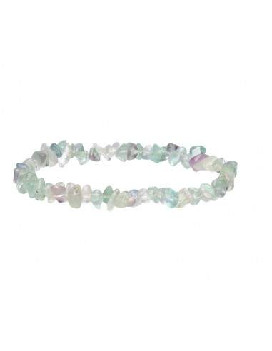 Pulseira de fichas de fluorite verde