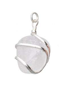 Pendentif en quartz spiralé...