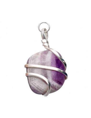 Pendentif Améthyste avec Spirale en...