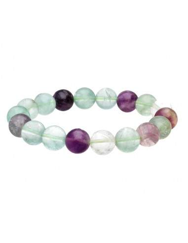 Fluorite Bracelet Rainbow Green 10mm