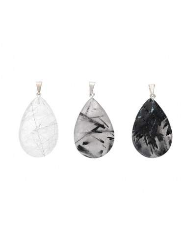 Tourmaline Quartz Drop Pendant