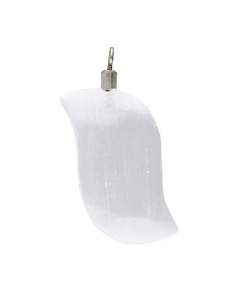 Selenite Leaf Pendant