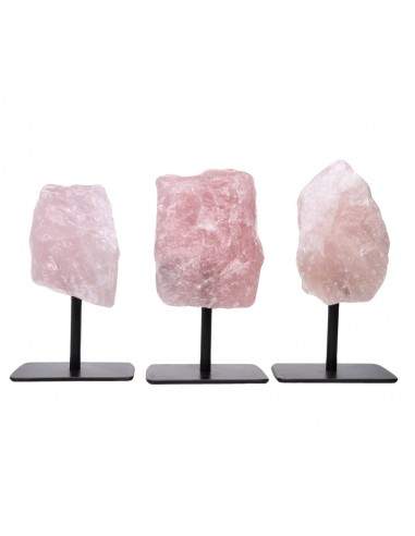 Socle en quartz rose
