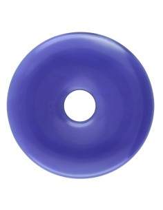 Donut d'agate bleue teintée...