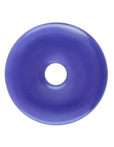 Donut d'agate bleue teintée moyenne