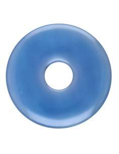 Grand donut en agate bleue...