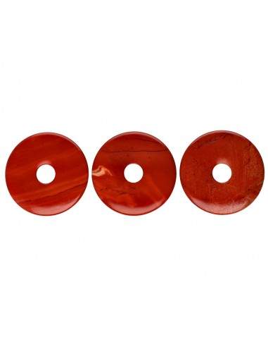 Donut grande de jaspe vermelho